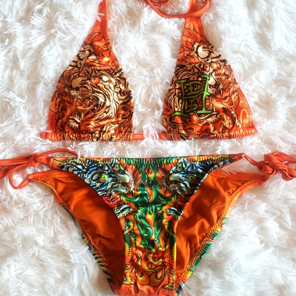 Ed Hardy Exclusive Tiger Bikini Set